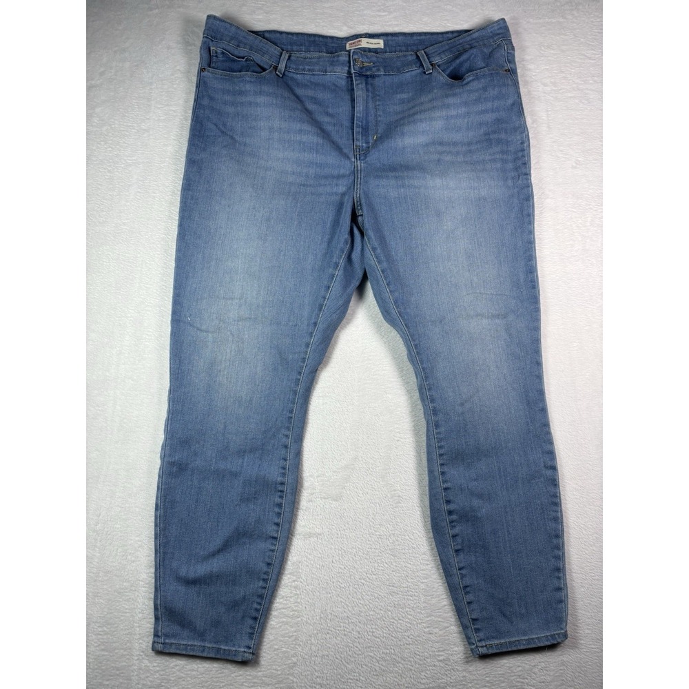 Levi Strauss Signature Jeans Womens 22M Mid Rise Skinny Light Wash 84540-0040